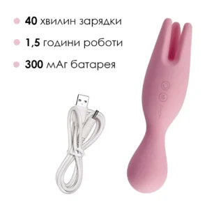 Подвійний вібратор для чутливих зон Svakom Nymph Pale Pink 12 Зображення Подвійний вібратор для чутливих зон Svakom Nymph Pale Pink