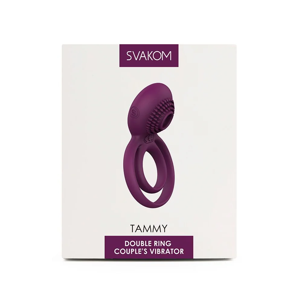 Подвійне ерекційне кільце з вібрацією Svakom Tammy Violet 9 Подвійне ерекційне кільце з вібрацією Svakom Tammy Violet - Зображення 7