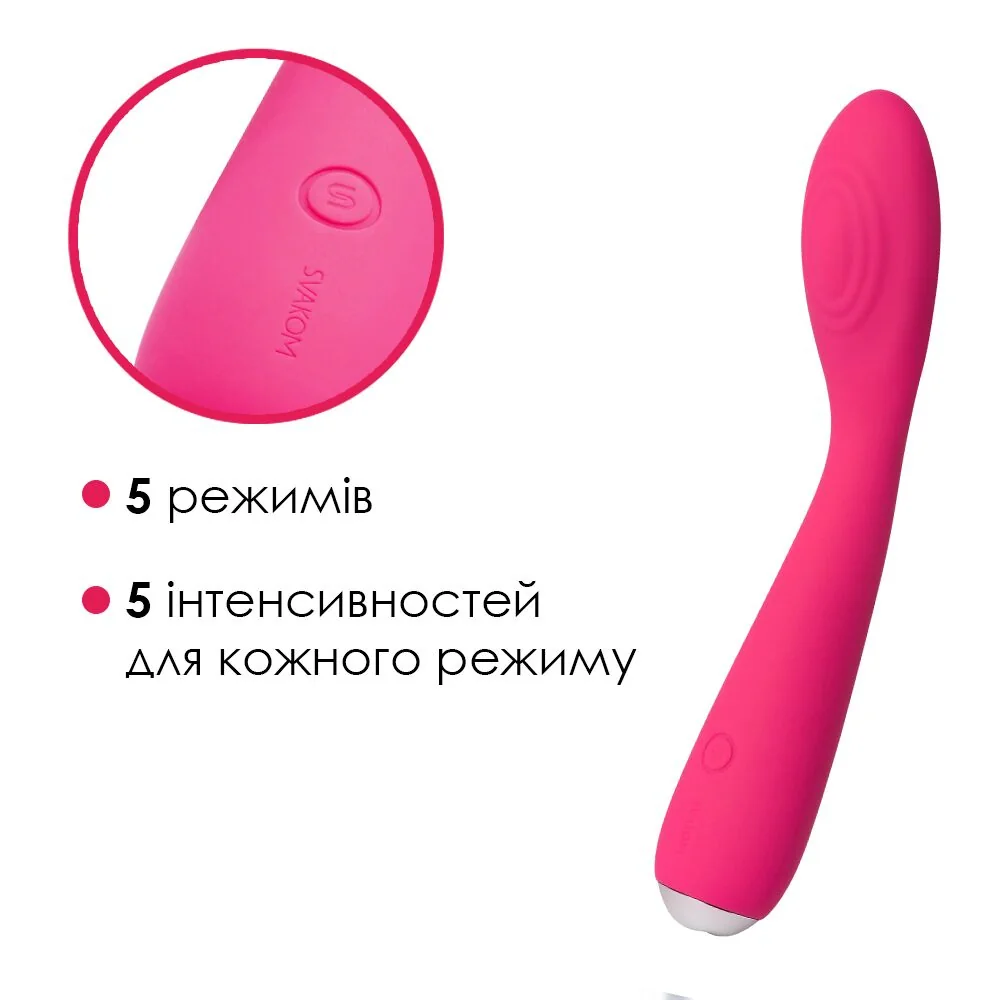 Вібратор для клітора та точки G Svakom Iris Plum Red 5 Вібратор для клітора та точки G Svakom Iris Plum Red - Зображення 3