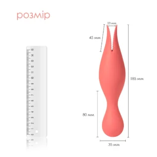 Подвійний вібратор точки G із язичками для клітора Svakom Siren Coral 10 Зображення Подвійний вібратор точки G із язичками для клітора Svakom Siren Coral