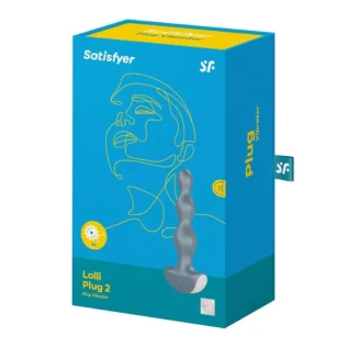 Зображення Анальний стимулятор-намистини з двома моторами Satisfyer Lolli-Plug 2 ice blue