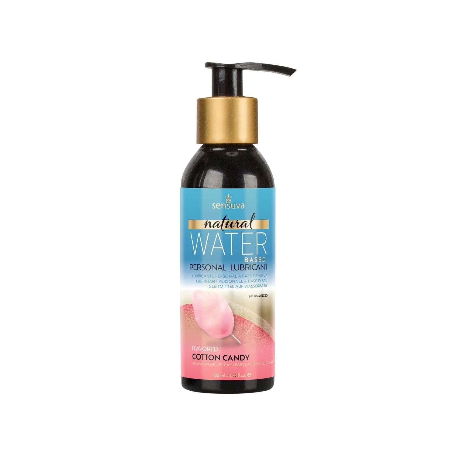 Змазка на водній основі Sensuva Natural Water-Based Cotton Candy 125ml 3 Змазка на водній основі Sensuva Natural Water-Based Cotton Candy 125ml
