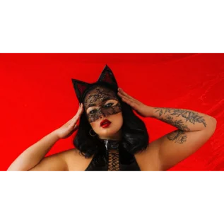 Alternative view of Мереживна маска "Кішка"