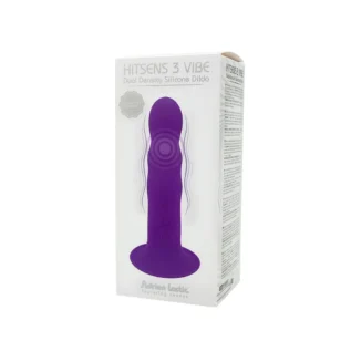 Зображення Двошаровий ділдо з вібрацією Adrien Lastic Hitsens 3 Purple