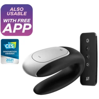 Смартвібратор для пар Satisfyer Double Fun Black з пультом ДК