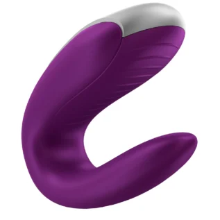 Alternative view of Смарт-вібратор для пар Satisfyer Double Fun Violet з пультом ДК