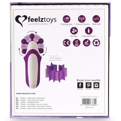 Зображення Стимулятор з імітацією оральних пестощів FeelzToys - Clitella Oral Clitoral Stimulator