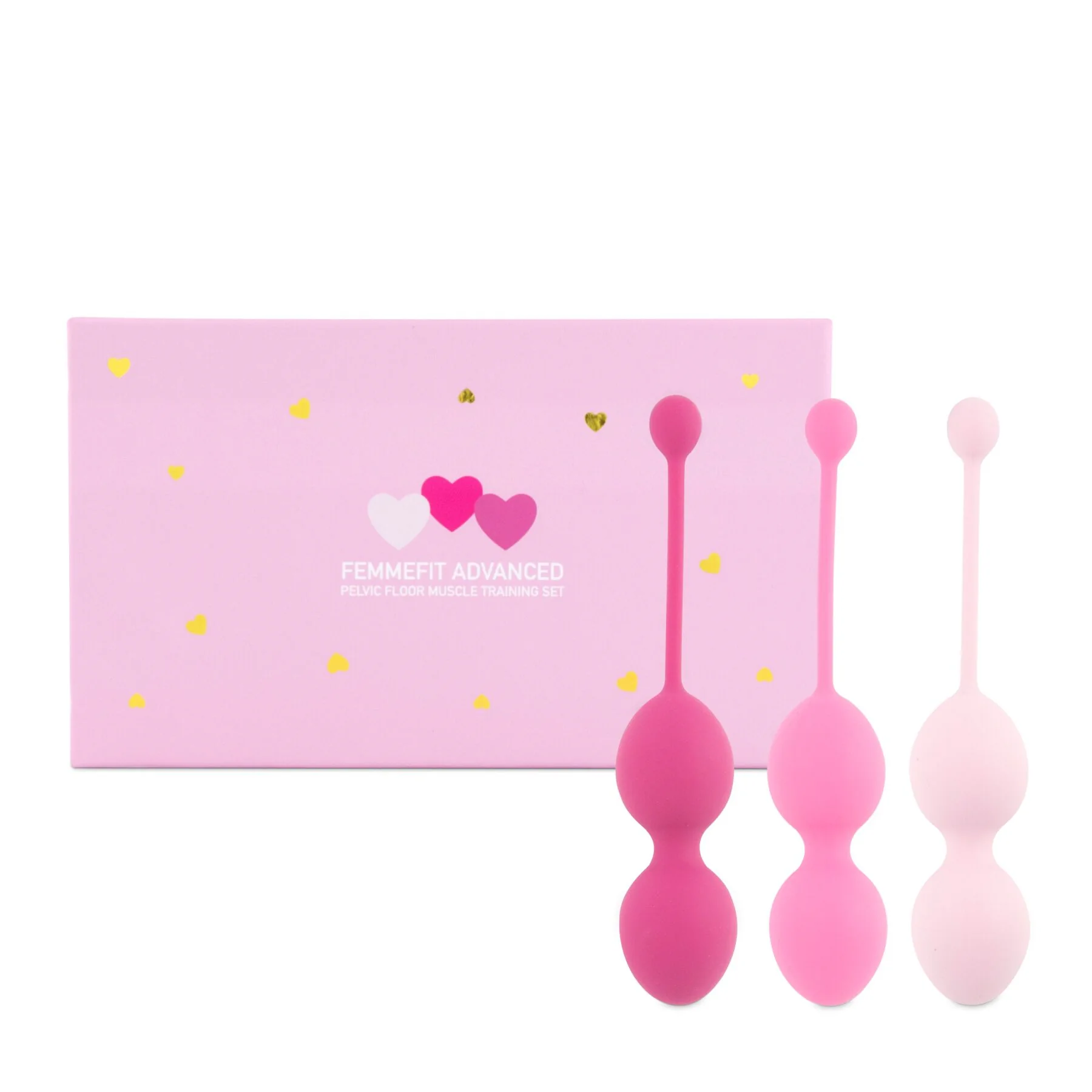 Набір вагінальних кульок для просунутих FeelzToys - FemmeFit Advanced Pelvic Muscle Training Set 3 Набір вагінальних кульок для просунутих FeelzToys - FemmeFit Advanced Pelvic Muscle Training Set