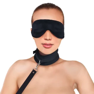 Набір нашийник з повідцем та маска Art of Sex – Soft Touch Light