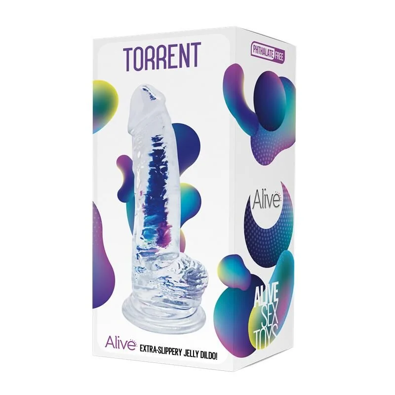 Прозорий фалоімітатор Alive Jelly Dildo Torrent 4 Прозорий фалоімітатор Alive Jelly Dildo Torrent - Зображення 2
