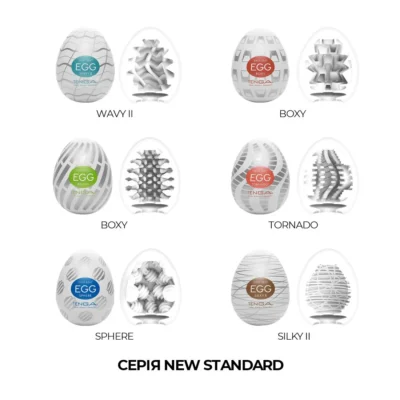 Зображення Набір мастурбаторів-яєць Tenga Egg New Standard Pack 6pcs