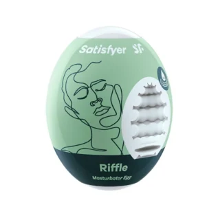 Самозмащувальний мастурбатор-яйце Satisfyer Masturbator Egg Riffle