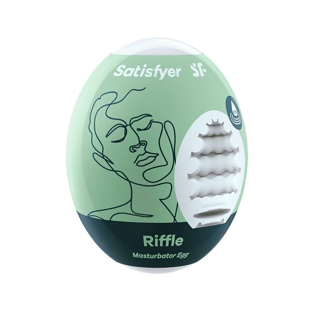 Самозмащувальний мастурбатор-яйце Satisfyer Masturbator Egg Riffle 3 Самозмащувальний мастурбатор-яйце Satisfyer Masturbator Egg Riffle