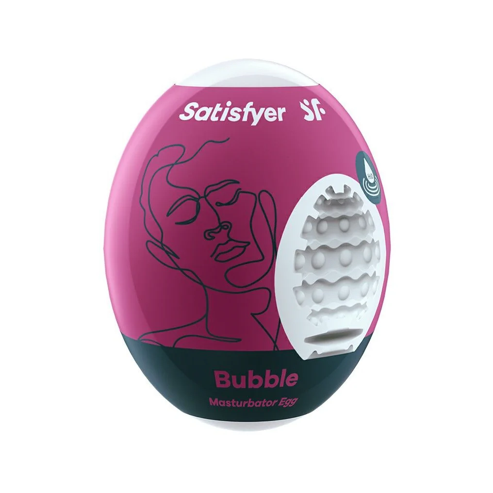 Самозмащувальний мастурбатор-яйце Satisfyer Masturbator Egg Bubble 3 Самозмащувальний мастурбатор-яйце Satisfyer Masturbator Egg Bubble