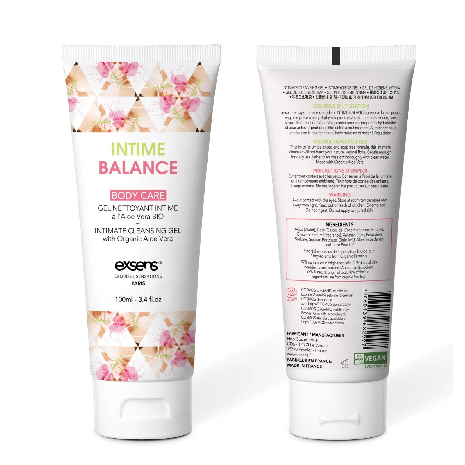 Гель для інтимної гігієни EXSENS Intime Balance 100ml 4 Гель для інтимної гігієни EXSENS Intime Balance 100ml - Зображення 2