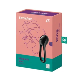 Ерекційне кільце з вібрацією Satisfyer Majestic Duo для члена та мошонки 11 Зображення Ерекційне кільце з вібрацією Satisfyer Majestic Duo для члена та мошонки