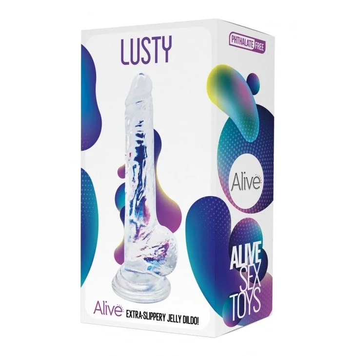 Прозорий фалоімітатор Alive Jelly Dildo Lusty 4 Прозорий фалоімітатор Alive Jelly Dildo Lusty - Зображення 2