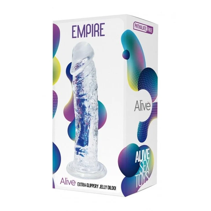 Прозорий фалоімітатор Alive Jelly Dildo Empire 4 Прозорий фалоімітатор Alive Jelly Dildo Empire - Зображення 2