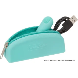 Сумка для зберігання секс-іграшок PowerBullet - Silicone Storage Zippe Bag Teal 9 Зображення Сумка для зберігання секс-іграшок PowerBullet - Silicone Storage Zippe Bag Teal