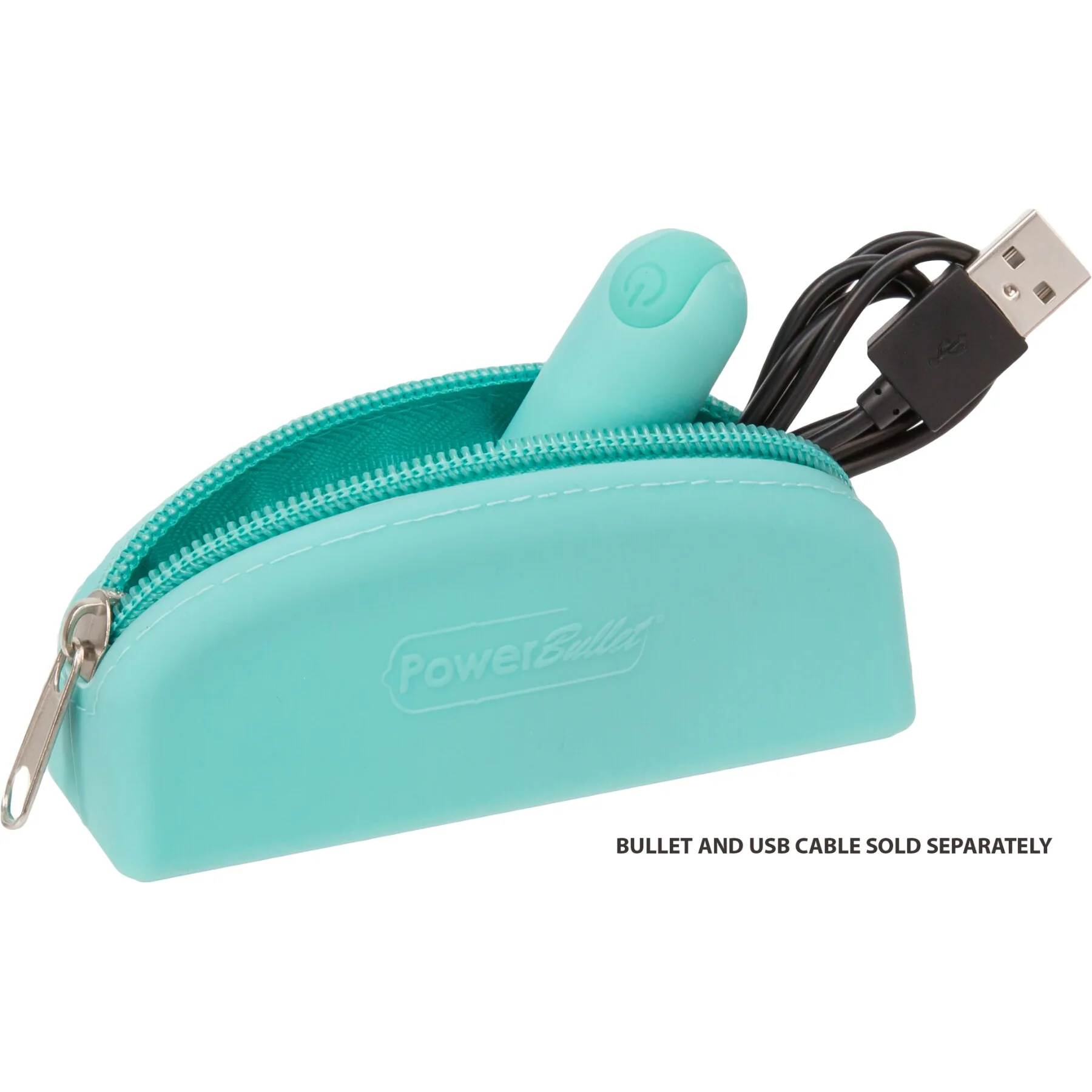 Сумка для зберігання секс-іграшок PowerBullet - Silicone Storage Zippe Bag Teal 6 Сумка для зберігання секс-іграшок PowerBullet - Silicone Storage Zippe Bag Teal - Зображення 4