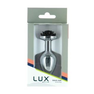 Металева анальна пробка Lux Active з трояндою - Anal Plug 13 Зображення Металева анальна пробка Lux Active з трояндою - Anal Plug