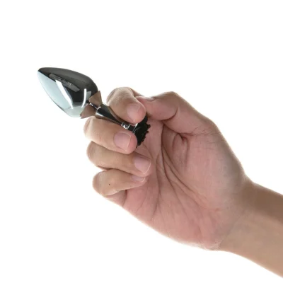 Зображення Металева анальна пробка Lux Active з трояндою - Anal Plug