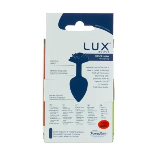 Металева анальна пробка Lux Active з трояндою - Anal Plug 14 Зображення Металева анальна пробка Lux Active з трояндою - Anal Plug