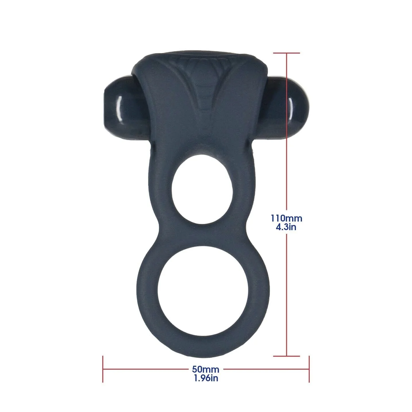 Подвійне ерекційне кільце з вібрацією Lux Active-Triad - Vibrating Dual Cock Ring 4 Подвійне ерекційне кільце з вібрацією Lux Active-Triad - Vibrating Dual Cock Ring - Зображення 2