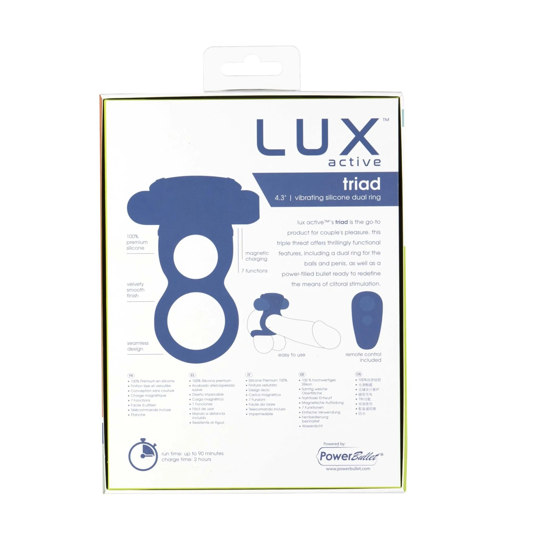 Подвійне ерекційне кільце з вібрацією Lux Active-Triad - Vibrating Dual Cock Ring 10 Подвійне ерекційне кільце з вібрацією Lux Active-Triad - Vibrating Dual Cock Ring - Зображення 8