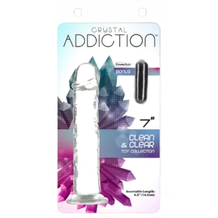 Прозорий фалоімітатор на присосці ADDICTION Vertical Dong 11 Прозорий фалоімітатор на присосці ADDICTION Vertical Dong - Зображення 5