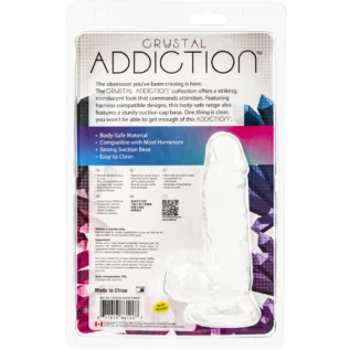 Прозорий фалоімітатор на присосці ADDICTION — Clear Dildo with Balls 6 11 Зображення Прозорий фалоімітатор на присосці ADDICTION — Clear Dildo with Balls 6
