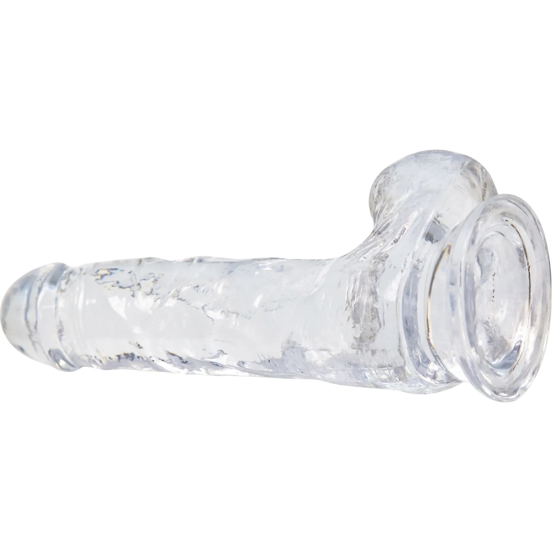 Прозорий фалоімітатор на присосці ADDICTION — Clear Dildo with Balls 7 5 Прозорий фалоімітатор на присосці ADDICTION — Clear Dildo with Balls 7 - Зображення 3