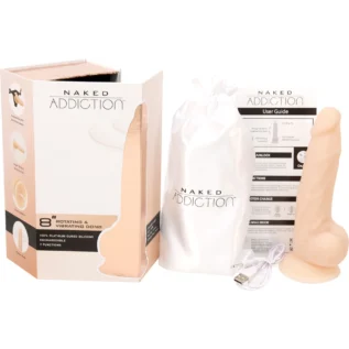 Зображення Фалоімітатор з вібрацією та ротацією Naked ADDICTION James 8 Rotating & Vibrating Dong