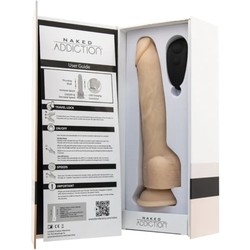 Фалоімітатор з пульсацією Naked ADDICTION Dominic - Зображення 5