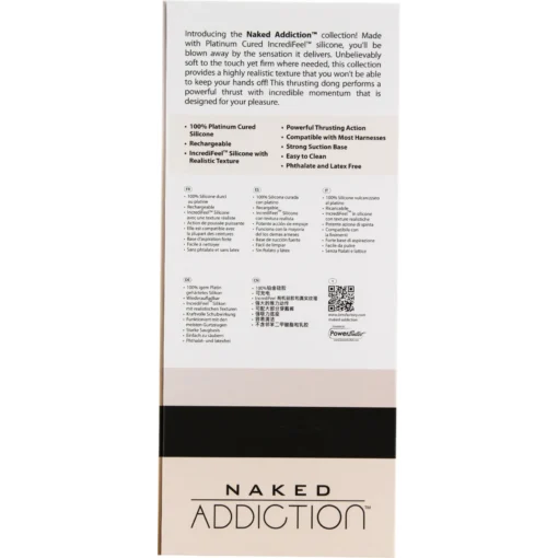 Фалоімітатор з пульсацією Naked ADDICTION Dominic - Зображення 7