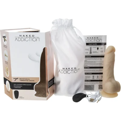 Зображення Фалоімітатор з вібрацією та ротацією Naked ADDICTION Chris 7 Rotating & Vibrating Dong