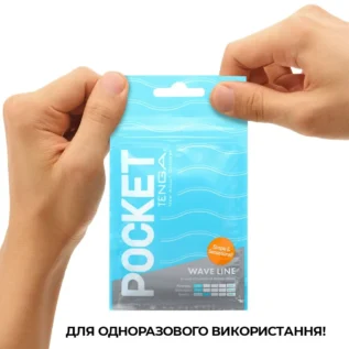 Мастурбатор TENGA Pocket Wave Line 14 Зображення Мастурбатор TENGA Pocket Wave Line