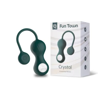 Вагінальні смарт-кульки з вібрацією Fun Town Crystal