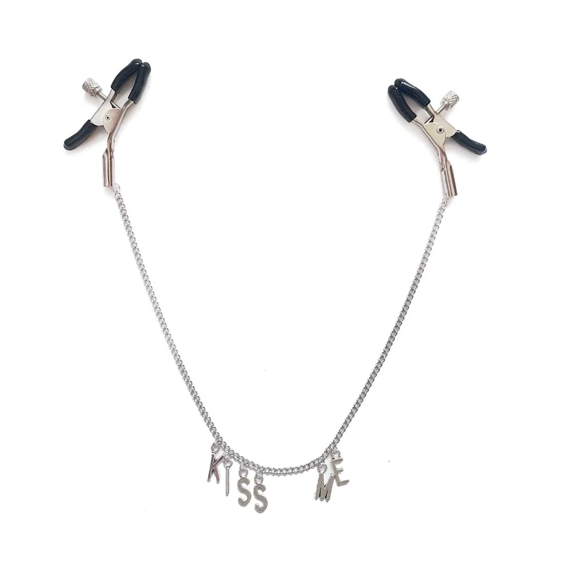 Затискач для сосків на ланцюжку Art of Sex - Nipple Сlamps Kiss Me 3 Затискач для сосків на ланцюжку Art of Sex - Nipple Сlamps Kiss Me