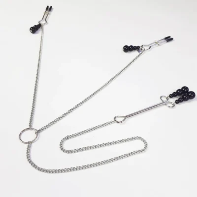 Зображення Затискач для сосків та клітора Art of Sex - Nipple and clit clamps Black Pearl