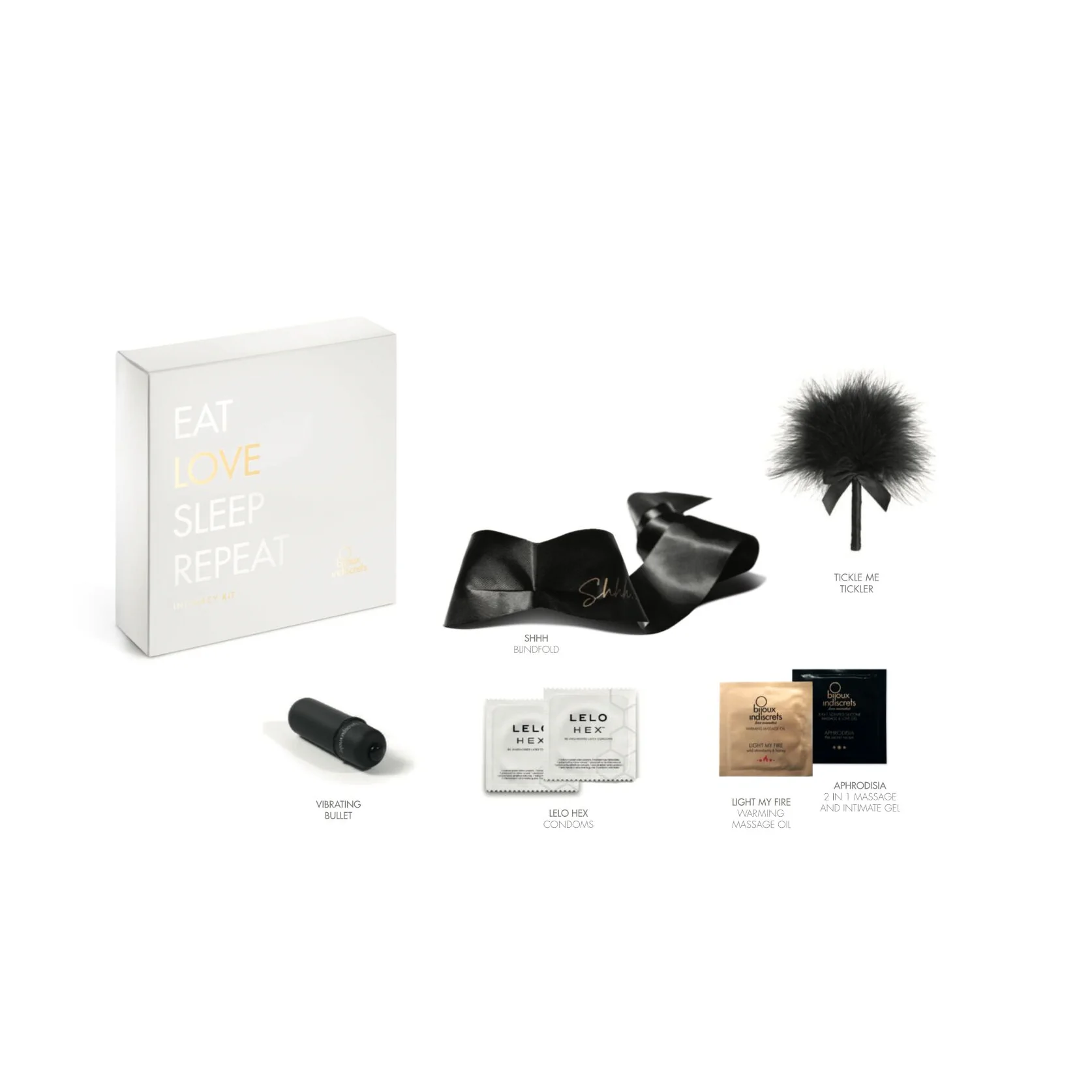 Подарунковий набір Bijoux Indiscrets INTIMACY LOVE white 4 Подарунковий набір Bijoux Indiscrets INTIMACY LOVE white - Зображення 2