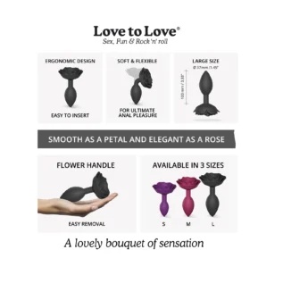 Силіконова анальна пробка Love To Love OPEN S L SIZE - BLACK ONYX 13 Зображення Силіконова анальна пробка Love To Love OPEN S L SIZE - BLACK ONYX