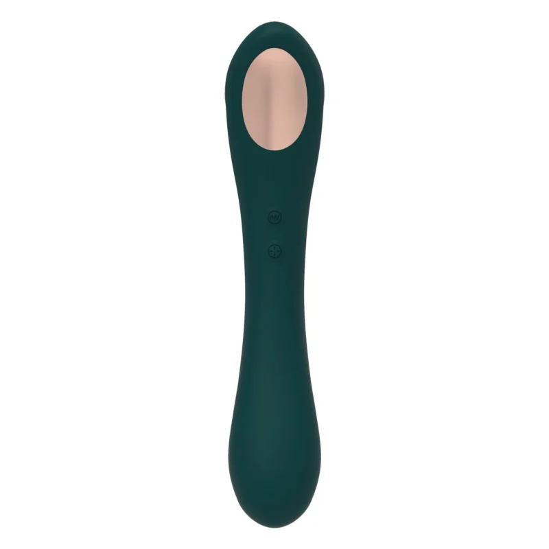 Вібратор та вакуумний кліторальний стимулятор 2-в-1 Alive Quiver Teal - Зображення 3