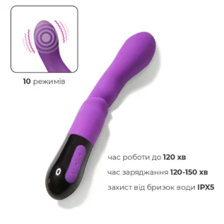 Вібратор Adrien Lastic Nyx 2.0 стимуляція точки G 10 Зображення Вібратор Adrien Lastic Nyx 2.0 стимуляція точки G