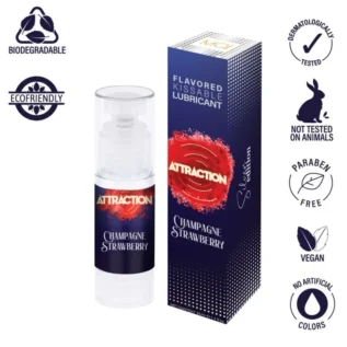 Змазка для орального сексу MAI Attraction Champagne Strawberry 50ml 9 Зображення Змазка для орального сексу MAI Attraction Champagne Strawberry 50ml