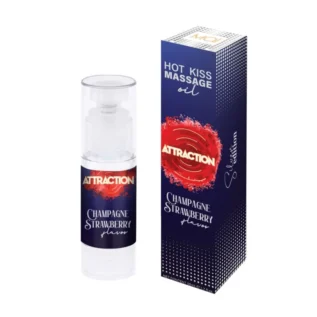 Alternative view of Їстівна масажна олія MAI Attraction Champagne Strawberry Hot Kiss 50ml