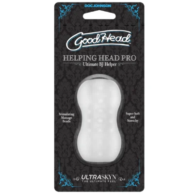 Зображення Мастурбатор Doc Johnson GoodHead – Helping Head Pro – Frost