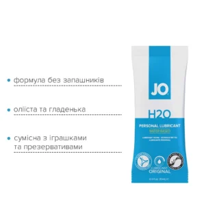 Набір лубрикантів Foil Display Box JO H2O Lubricant Original 12x10ml 10 Зображення Набір лубрикантів Foil Display Box JO H2O Lubricant Original 12x10ml