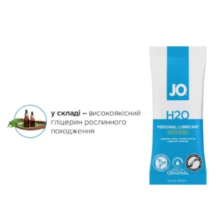 Набір лубрикантів Foil Display Box JO H2O Lubricant Original 12x10ml 11 Зображення Набір лубрикантів Foil Display Box JO H2O Lubricant Original 12x10ml