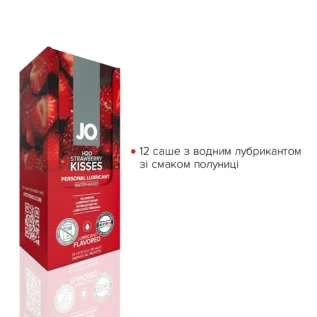 Alternative view of Набір лубрикантів Foil Display Box JO H2O Lubricant  Strawberry 12x10ml